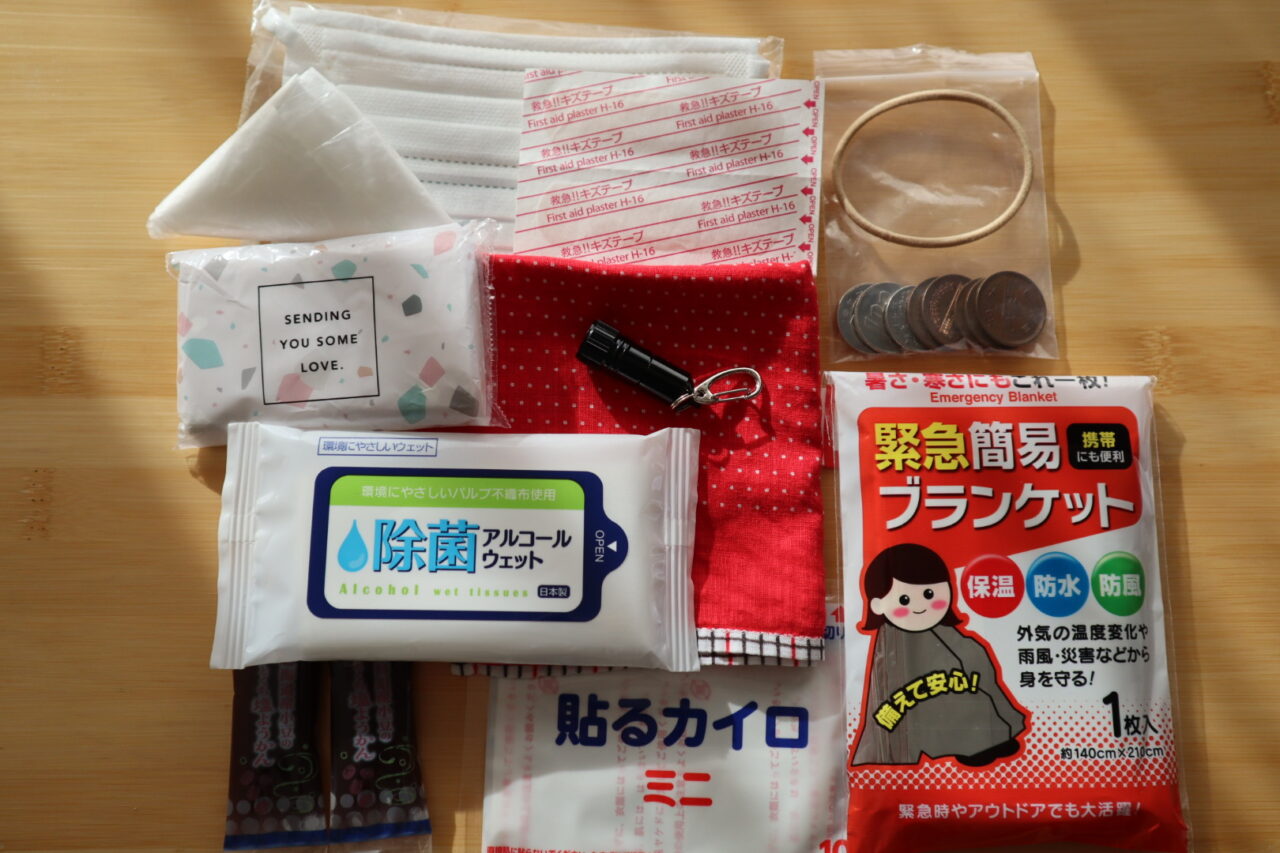 防災ポーチアイテム