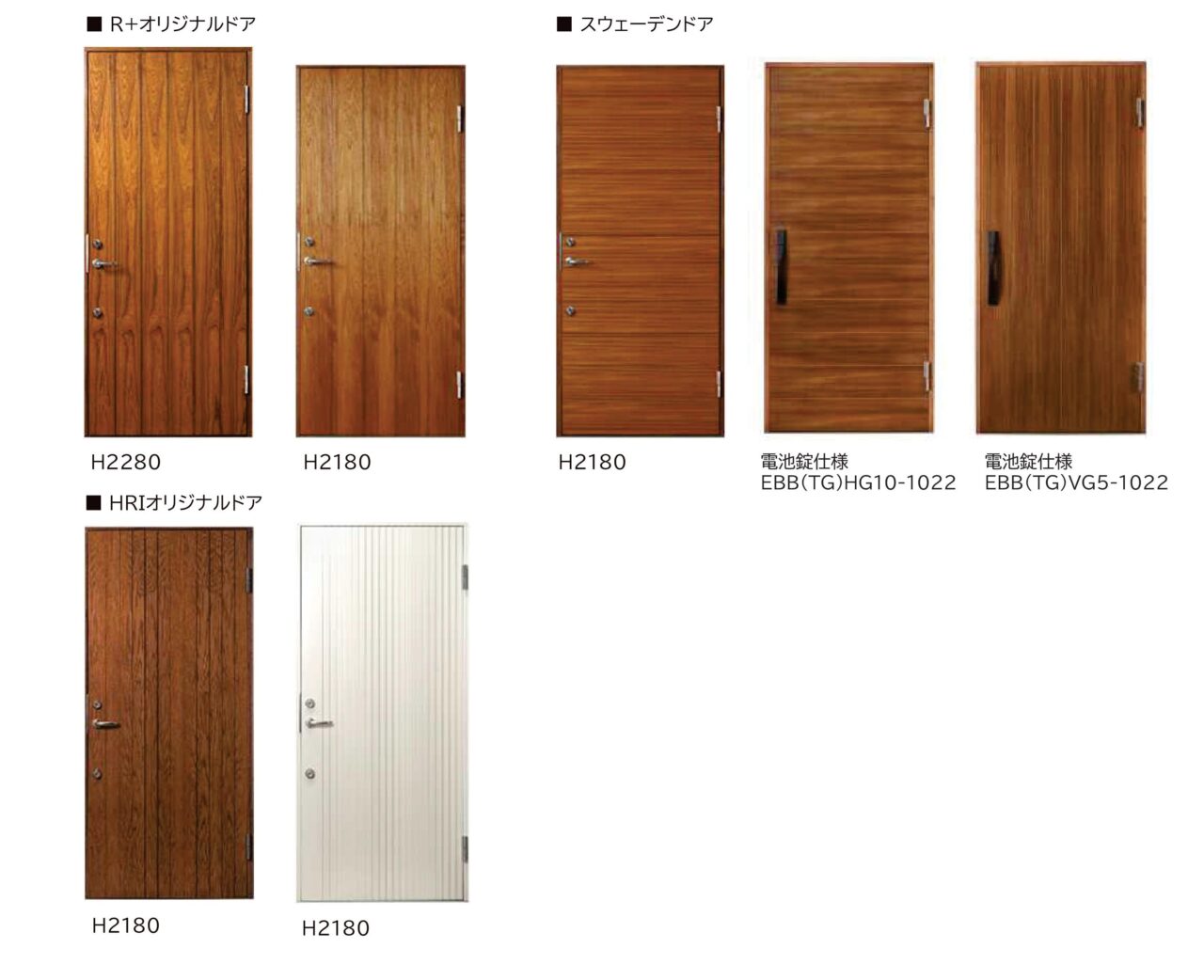 玄関ドア　R＋オリジナルドア