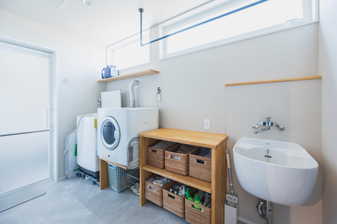 白を基調としたサニタリースペース