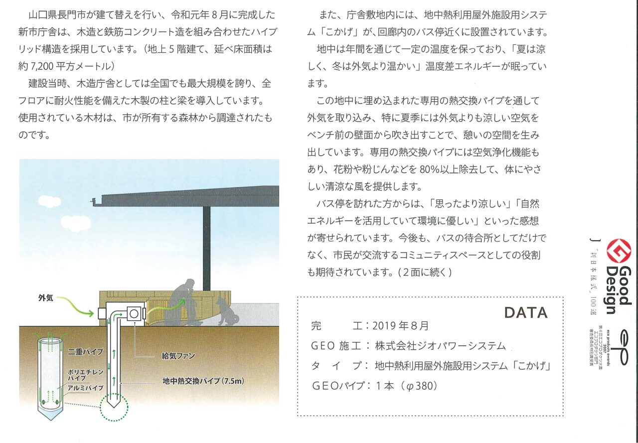 ジオパワーシステム施工データ