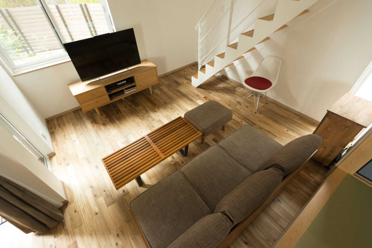 明るいリビング