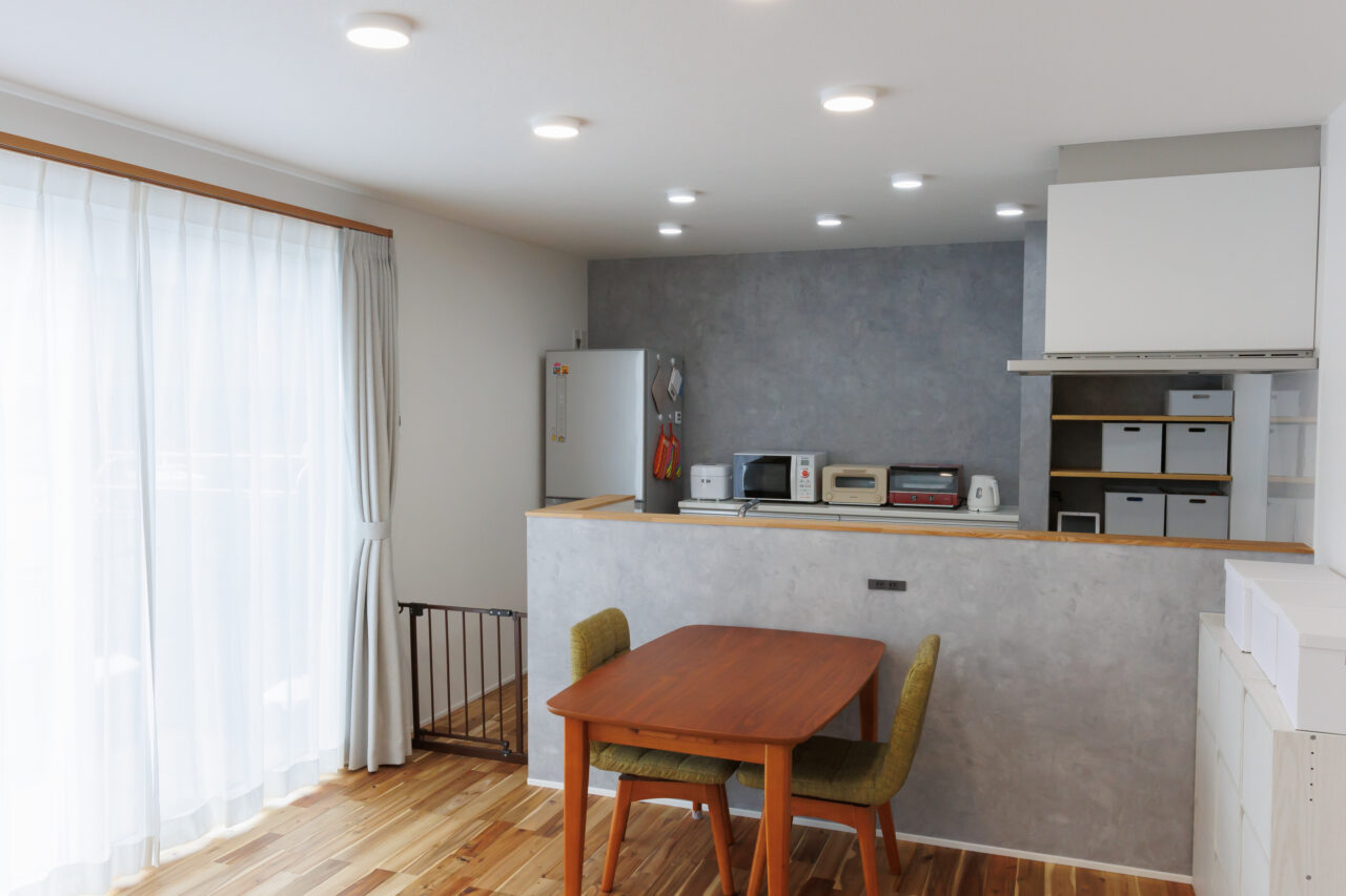 キッチンにゲートの設置