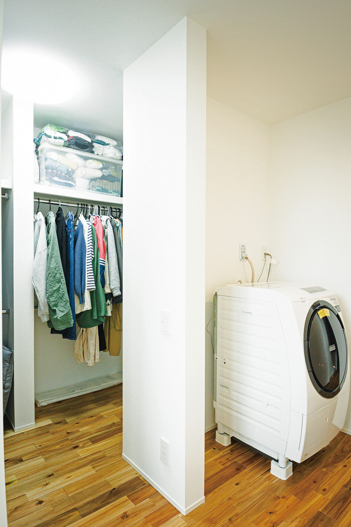 洗濯乾燥機は2階に設置