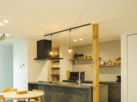 収納が多めのキッチン