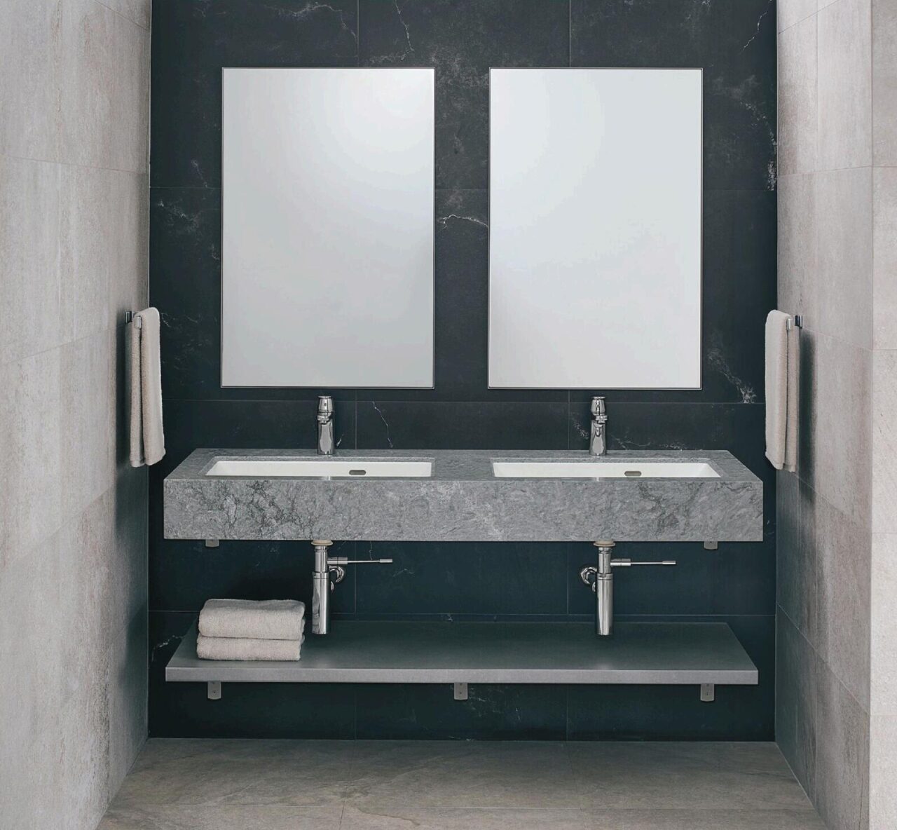 フィオレット洗面台-ダブルボウル