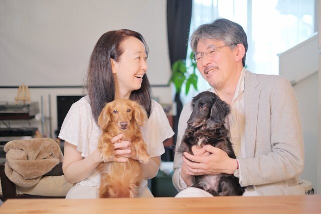 夫婦とペット