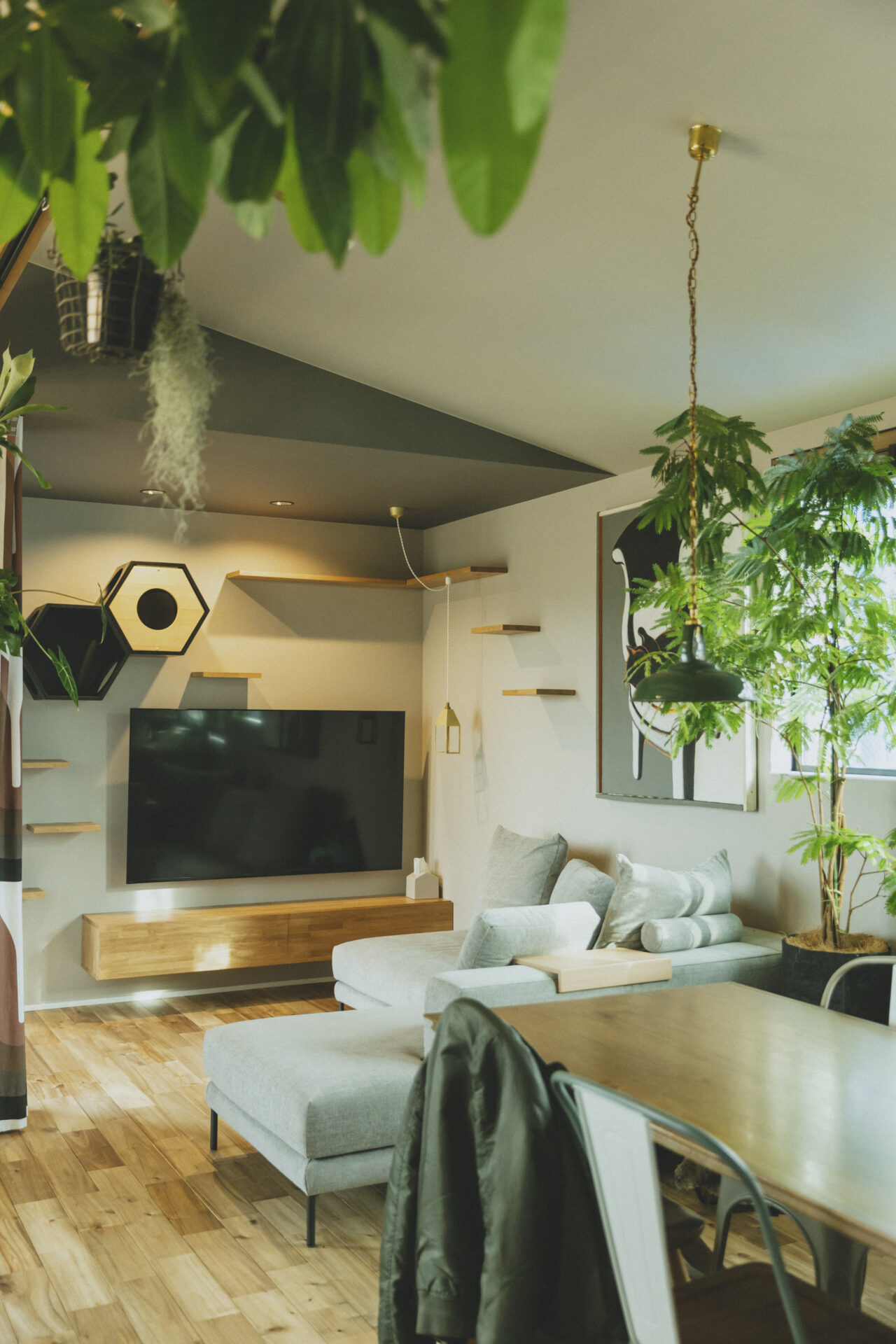 リビングの家具配置