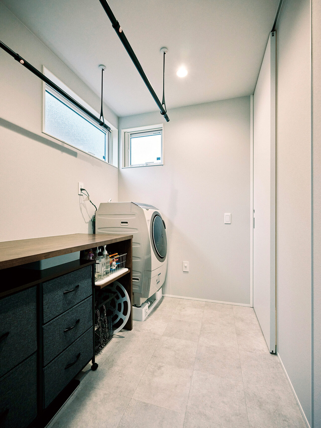 バスルーム横にある洗濯室