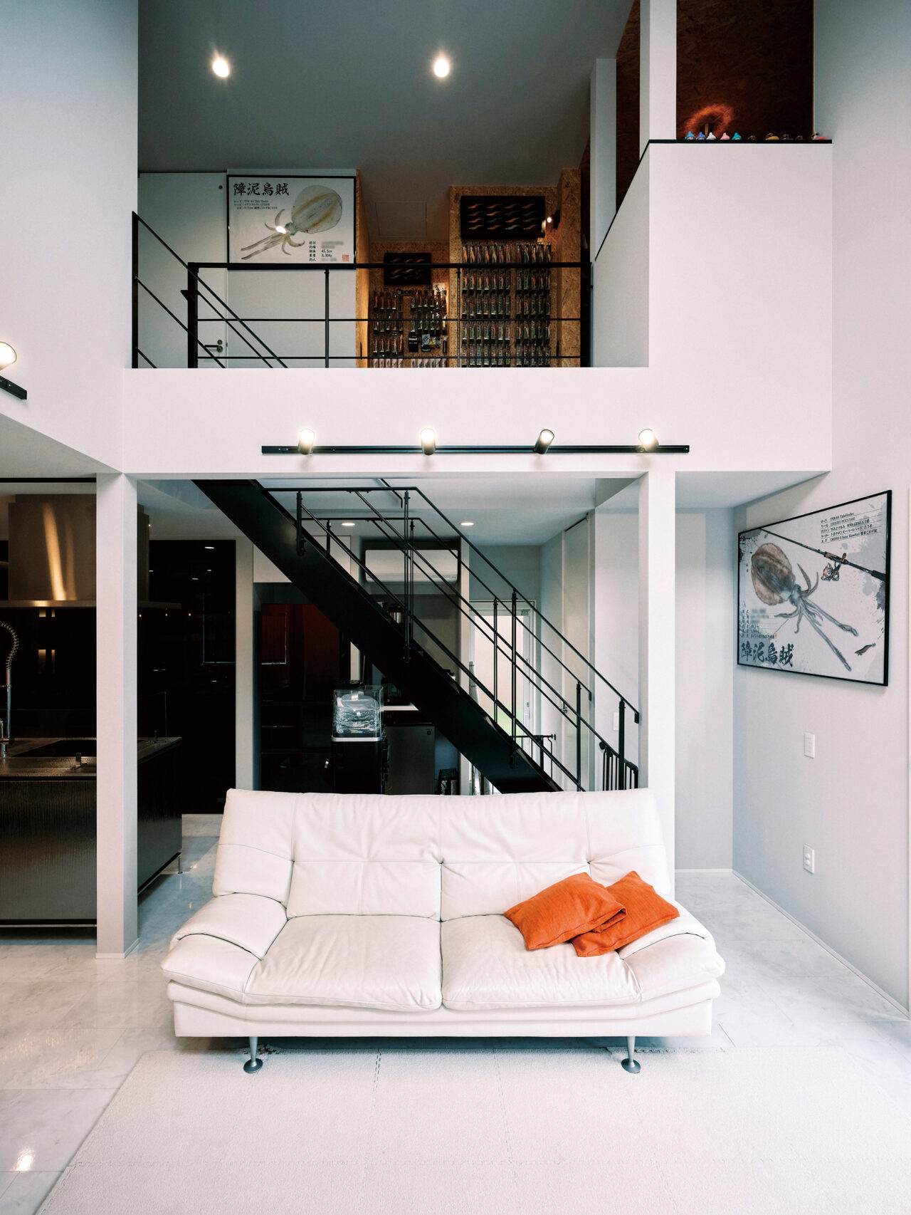 吹き抜けリビング