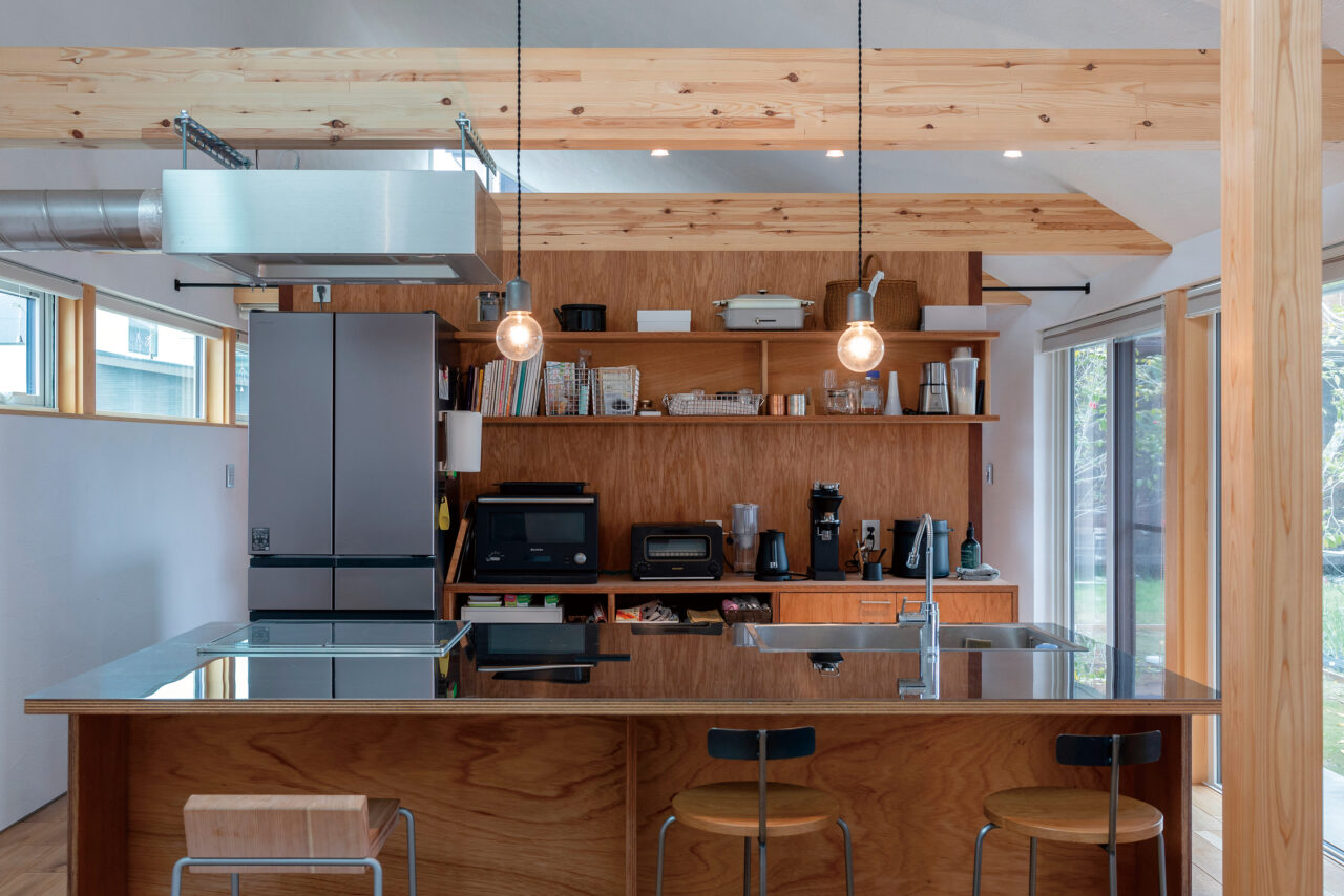 まるでカフェのような開放感あふれるオープンキッチン