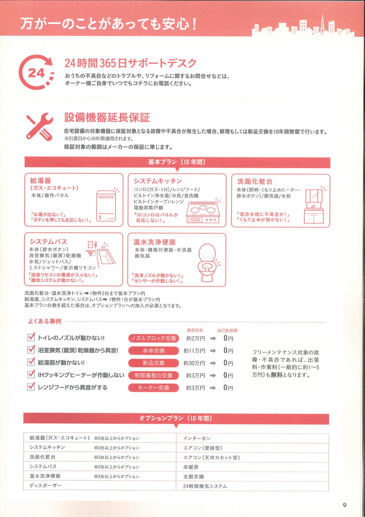 設備機器延長保証