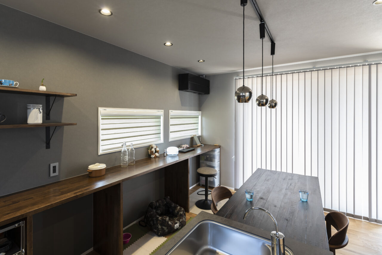 ペットとふれあえるダイニングキッチン