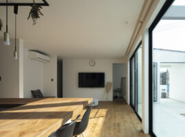 どこにいても子どもの気配が分かる平屋