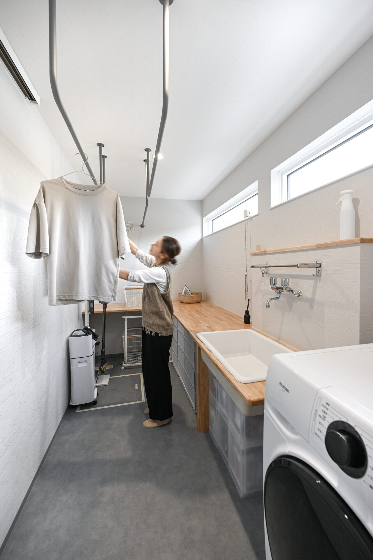 家事がはかどるランドリールーム