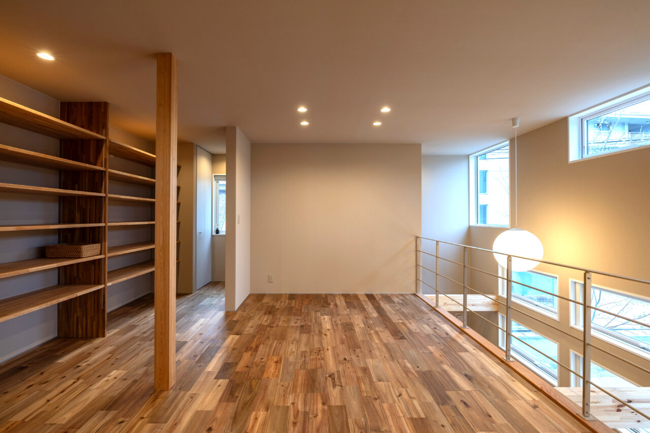 ワンルーム空間の2階