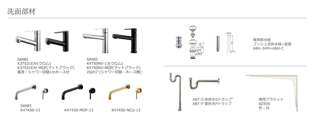 the bowl洗面部材