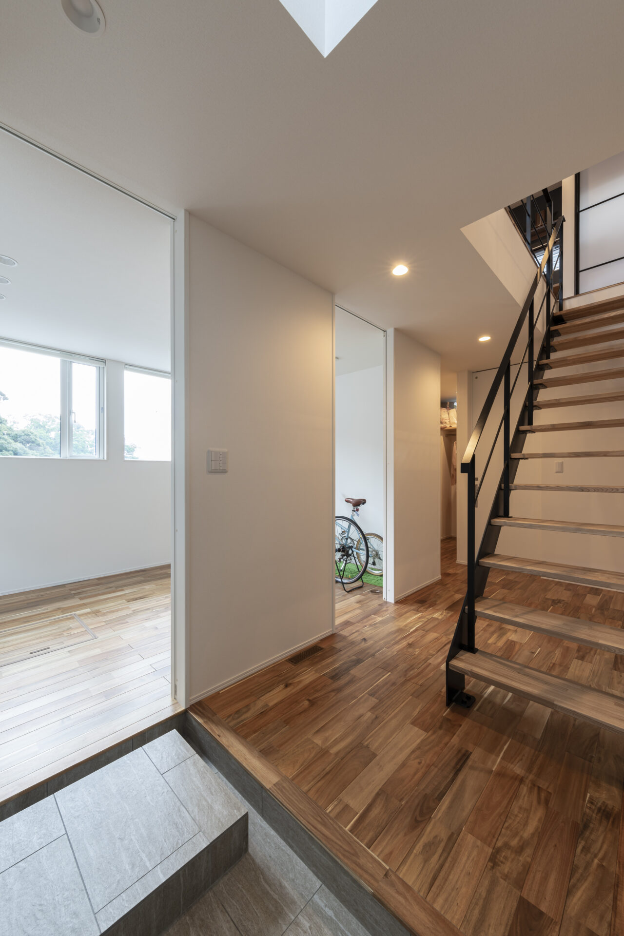 １階の洋室は将来２部屋に分割できるつくり